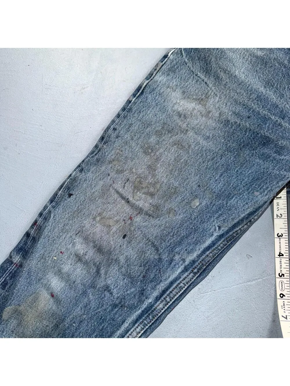Levis 501 Vintage Y2K Mexico Straight Leg Jeans 35x34 90s Light Wash Act 32x29